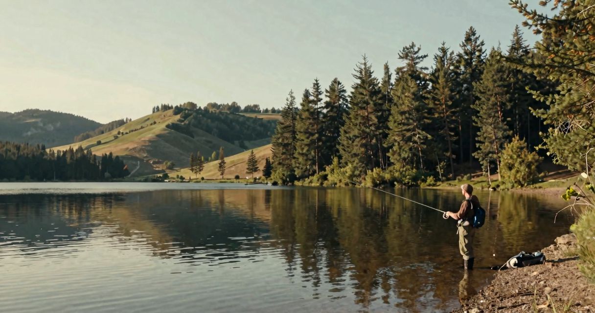 lac de malaguet: pêche à la mouche et calme en haute loire